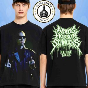 Ice Nine Kills The Great Unknown 2025 Exclusive Adios Horror Shmucks Tee Merchandise Two Sided T-Shirt