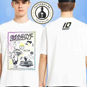 Imagine Dragons Summer Collection 2025 Sharks Graphic Beach Tee You Are Swimming Merchandise Two Sided Unisex T-Shirt