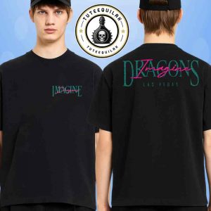 Imagine Dragons Summer Collection 2025 Venue Tee In Las Vegas Script Logo Merchandise Two Sided Unisex T-Shirt