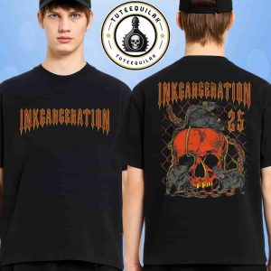 Inkcarceration Music And Tatto Festival 2025 Ohio State Reformatory Merch Infested V2 Two Sided T-Shirt