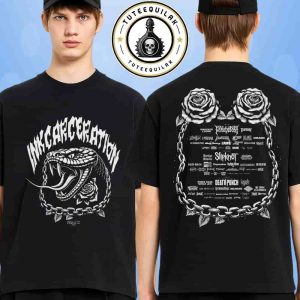 Inkcarceration Music And Tatto Festival 2025 Ohio State Reformatory Merch Spitting Venom Two Sided T-Shirt