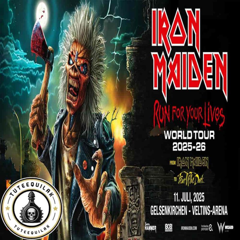 Iron Maiden Gelsenkirchen 2025 Concert July 11 at VELTINS Arena Run For Your Lives World Tour 50th Anniversary