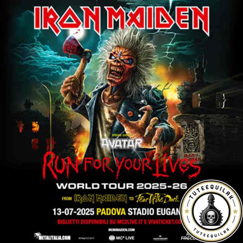 Iron Maiden Padova 2025 50th Anniversary Show with Avatar at Stadio Euganeo Italy Official Tickets Setlist Details