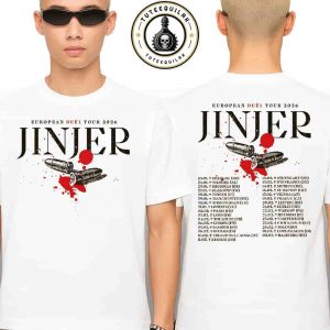 Jinjer Europeam Duel Tour 2026 Dates List Two Sided Unisex T-Shirt