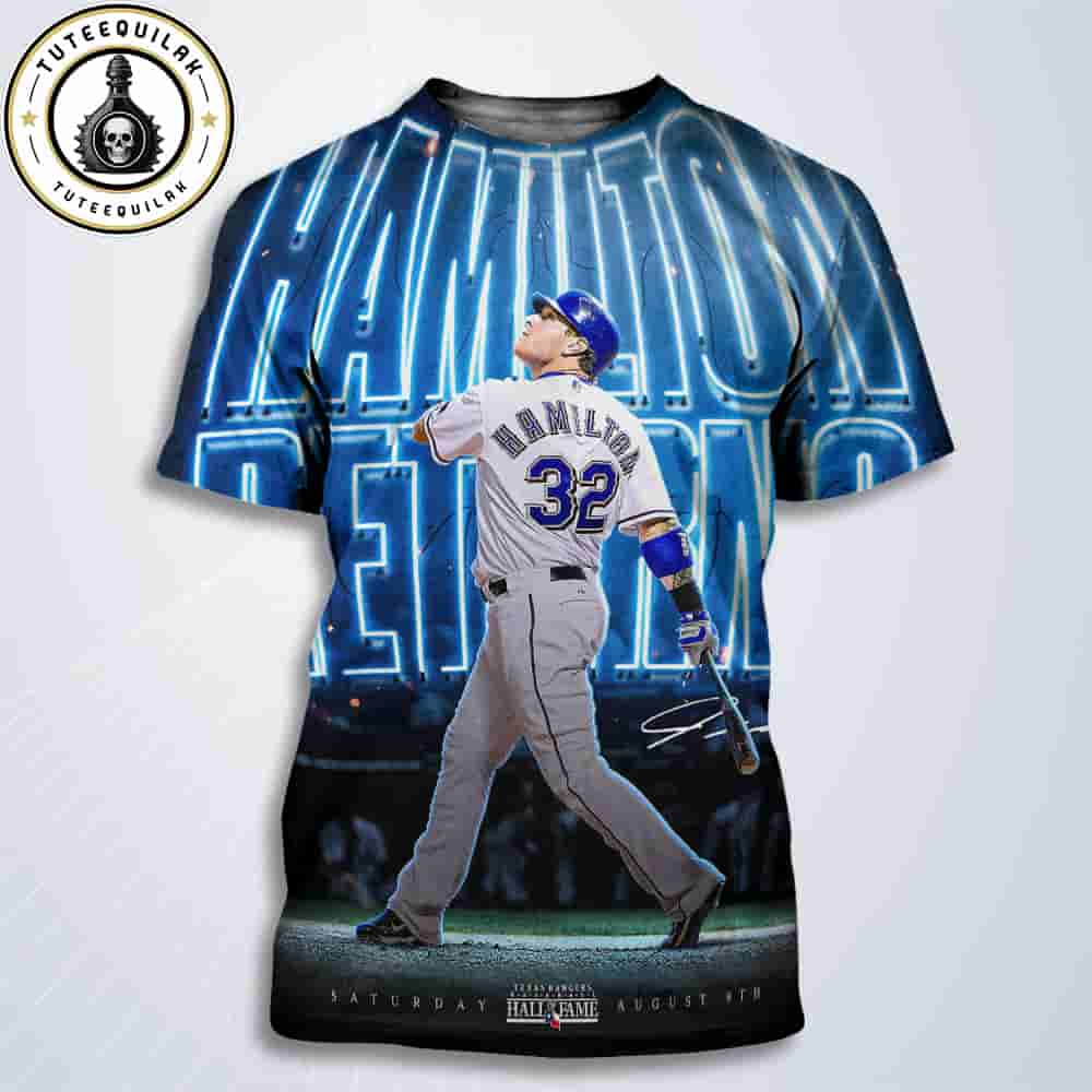 Josh Hamilton Coming Home Receive Texas Rangers Hall Of Fame 2025 All Over Print T-Shirt Josh Hamilton Coming Home Receive Texas Rangers Hall Of Fame 2025 All Over Print T-Shirt