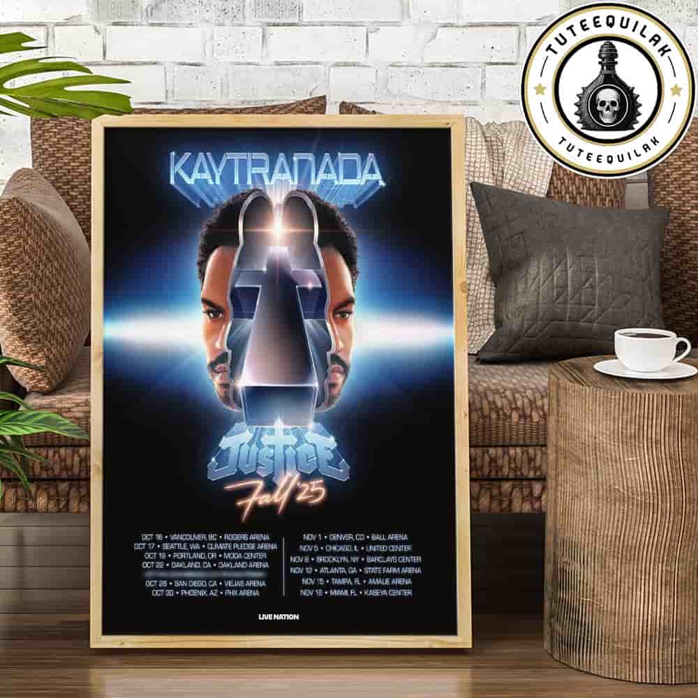 Kaytranada Justice Fall '25 North America Tour Dated List 2025 Home Decor Poster Canvas Kaytranada Justice Fall '25 North America Tour Dated List 2025 Home Decor Poster Canvas