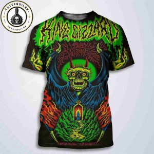 King Gizzard And The Lizard Wizard Concert Poster In New Haven CT On July 30 2025 At Westville Music Bowl All Over Print T-Shirt