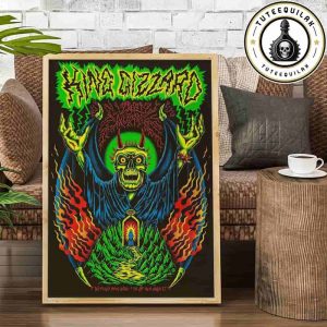King Gizzard And The Lizard Wizard Concert Poster In New Haven CT On July 30 2025 At Westville Music Bowl Home Decor Poster Canvas