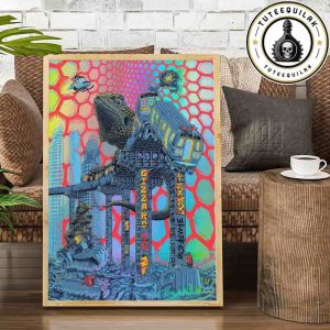 King Gizzard And The Lizard Wizard New York 2025 Concert Poster For Show In Queens At Forest Hills Stadium On August 1st And 2nd Home Decor Poster Canvas