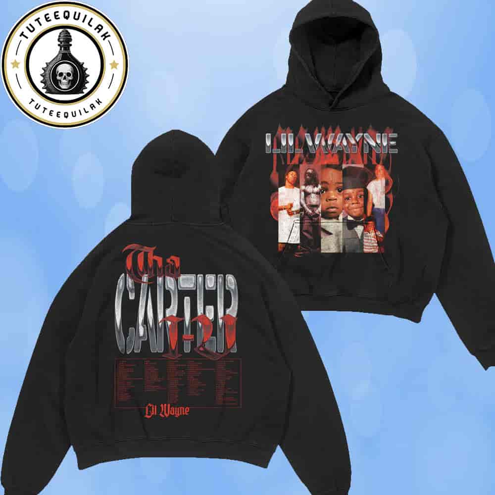 Lil Wayne Tha Carter VI 2025 Childhood Collage Hoodie Vintage Rapper Graphic Hip Hop Retro Merch Two Sided T-Shirt Lil Wayne Tha Carter VI 2025 Childhood Collage Hoodie Vintage Rapper Graphic Hip Hop Retro Merch Two Sided T-Shirt