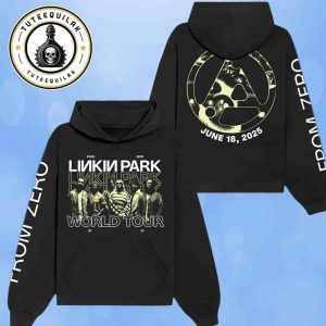 Linkin Park From Zero World Tour 2025 Venue Hoodie In Berlin Germany At Olympiastadion On June 18 Merchandise Two Sided Unisex T-Shirt