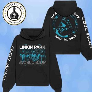 Linkin Park From Zero World Tour 2025 Venue Hoodie In Czech Republic At Hradec Kralove On June 14 Merchandise Two Sided Unisex T-Shirt