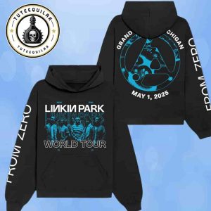 Linkin Park From Zero World Tour 2025 Venue Hoodie In Grand Rapids MI On May 1 At Van Andel Arena Merchandise Two Sided Unisex T-Shirt