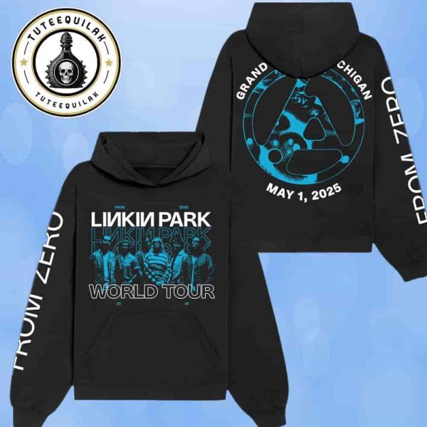 Linkin Park From Zero World Tour 2025 Venue Hoodie In Grand Rapids MI On May 1 At Van Andel Arena Merchandise Two Sided Unisex T-Shirt