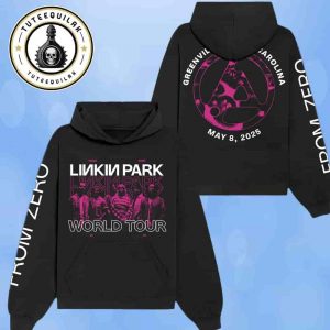 Linkin Park From Zero World Tour 2025 Venue Hoodie In Greenville SC On May 8 At Bon Secours Wellness Arena Merchandise Two Sided Unisex T-Shirt