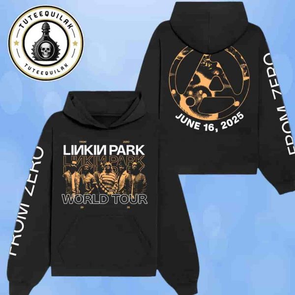 Linkin Park From Zero World Tour 2025 Venue Hoodie In Hanover Germany At Heinz Von Heiden Arena On June 16 Merchandise Two Sided Unisex T-Shirt