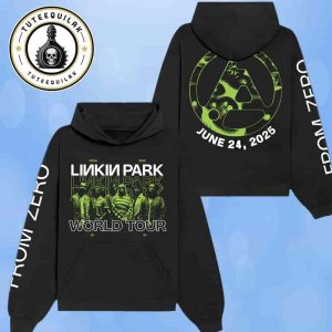 Linkin Park From Zero World Tour 2025 Venue Hoodie In Milan Italy At I-DAYS Festival On June 24 Merchandise Two Sided T-Shirt