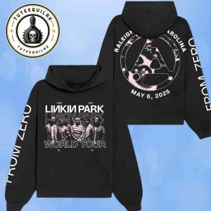 Linkin Park From Zero World Tour 2025 Venue Hoodie In Raleigh NC On May 6 At Lenovo Center Merchandise Two Sided Unisex T-Shirt
