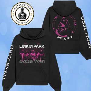 Linkin Park From Zero World Tour 2025 Venue Hoodie In Werchter On July 3 At Rock Werchter Festival Merchandise Two Sided Unisex T-Shirt
