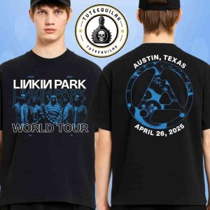 Linkin Park From Zero World Tour 2025 Venue Tee In Austin TX On April 26 At Moody Center Merchandise Two Sided Unisex T-Shirt