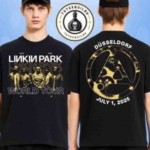 Linkin Park From Zero World Tour 2025 Venue Tee In Dusseldorf Germany At Merkur Spiel-Arena On July 1 Merchandise Two Sided T-Shirt