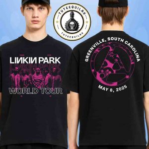 Linkin Park From Zero World Tour 2025 Venue Tee In Greenville SC On May 8 At Bon Secours Wellness Arena Merchandise Two Sided Unisex T-Shirt