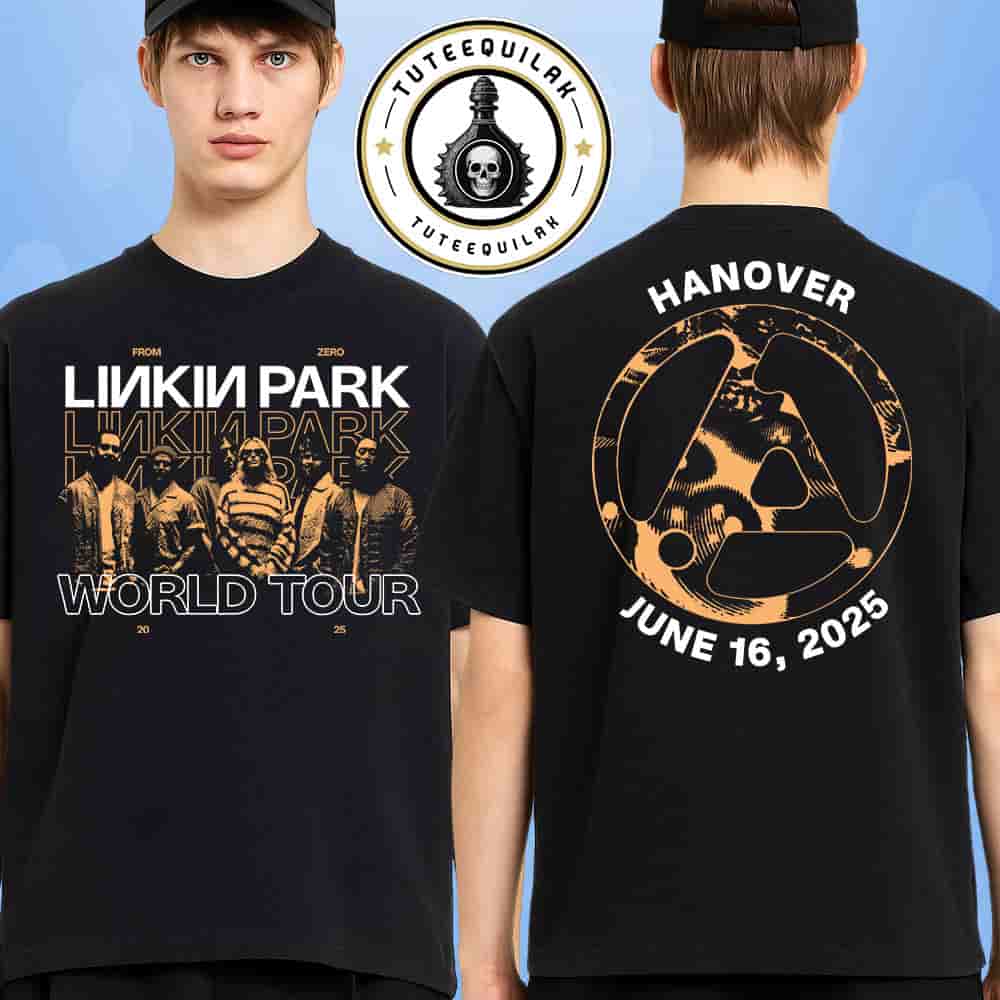 Linkin Park From Zero World Tour 2025 Venue Tee In Hanover Germany At Heinz Von Heiden Arena On June 16 Merchandise Two Sided Unisex T-Shirt Linkin Park From Zero World Tour 2025 Venue Tee In Hanover Germany At Heinz Von Heiden Arena On June 16 Merchandise Two Sided Unisex T-Shirt