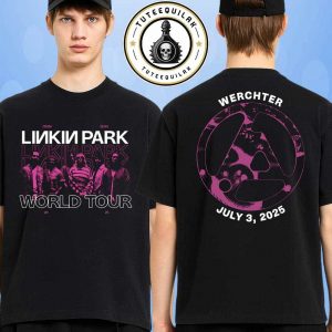 Linkin Park From Zero World Tour 2025 Venue Tee In Werchter On July 3 At Rock Werchter Festival Merchandise Two Sided Unisex
