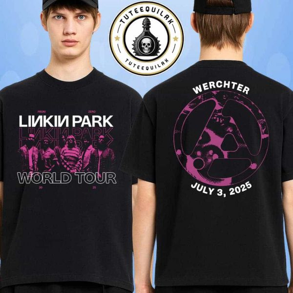Linkin Park From Zero World Tour 2025 Venue Tee In Werchter On July 3 At Rock Werchter Festival Merchandise Two Sided Unisex