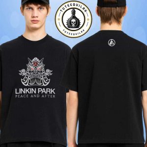 Linkin Park Japan 2025 Exclusive Samurai Mask Tee Peace And After Merchandise Two Sided Unisex T-Shirt
