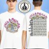 Lollapalooza In Chicago At Grant Park On July 31 – Aug 3 2025 Merch Sunburst Lineup Two Sided T-Shirt