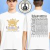Lollapalooza In Chicago At Grant Park On July 31 – Aug 3 2025 Merch Skyline Lineup Two Sided T-Shirt