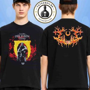 Lorna Shore We Can’t Escape Oblivion Exclusive Tee 2025 Knight Of Flames Forrest Moon Tee Merch Two Sided T-Shirt