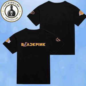 Los Angeles Lakers Mitchell And Ness x BLACKPINK Limited Back Edition Tee 2025 Merchandise Two Sided T-Shirt