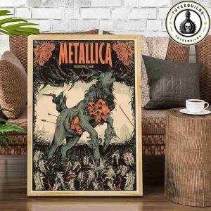 Metallica Exclusive Merchandise Bleeding Me Screen Printed Decorative Poster Canvas