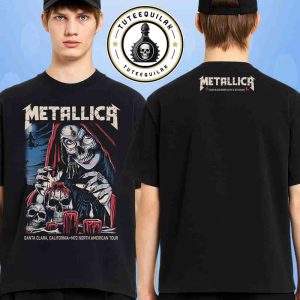 Metallica M72 Santa Clara 2025 Exclusive Tee Night 2 In California On June 22 At Levi’s Stadium Merchandise Two Sided T-Shirt