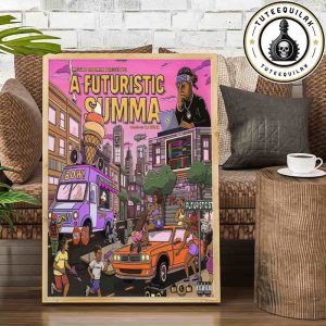Metro Boomin x DJ Spinz New Mixtape 2025 A Futuristic Summa Vibrant Cartoon Home Decor Poster Canvas