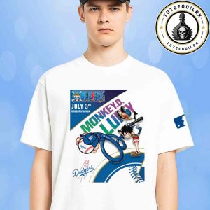 Monkey D Luffy x LA Dodgers Special Edition Tee On July 3rd At Dodger Stadium Merchandise Unisex T-Shirt