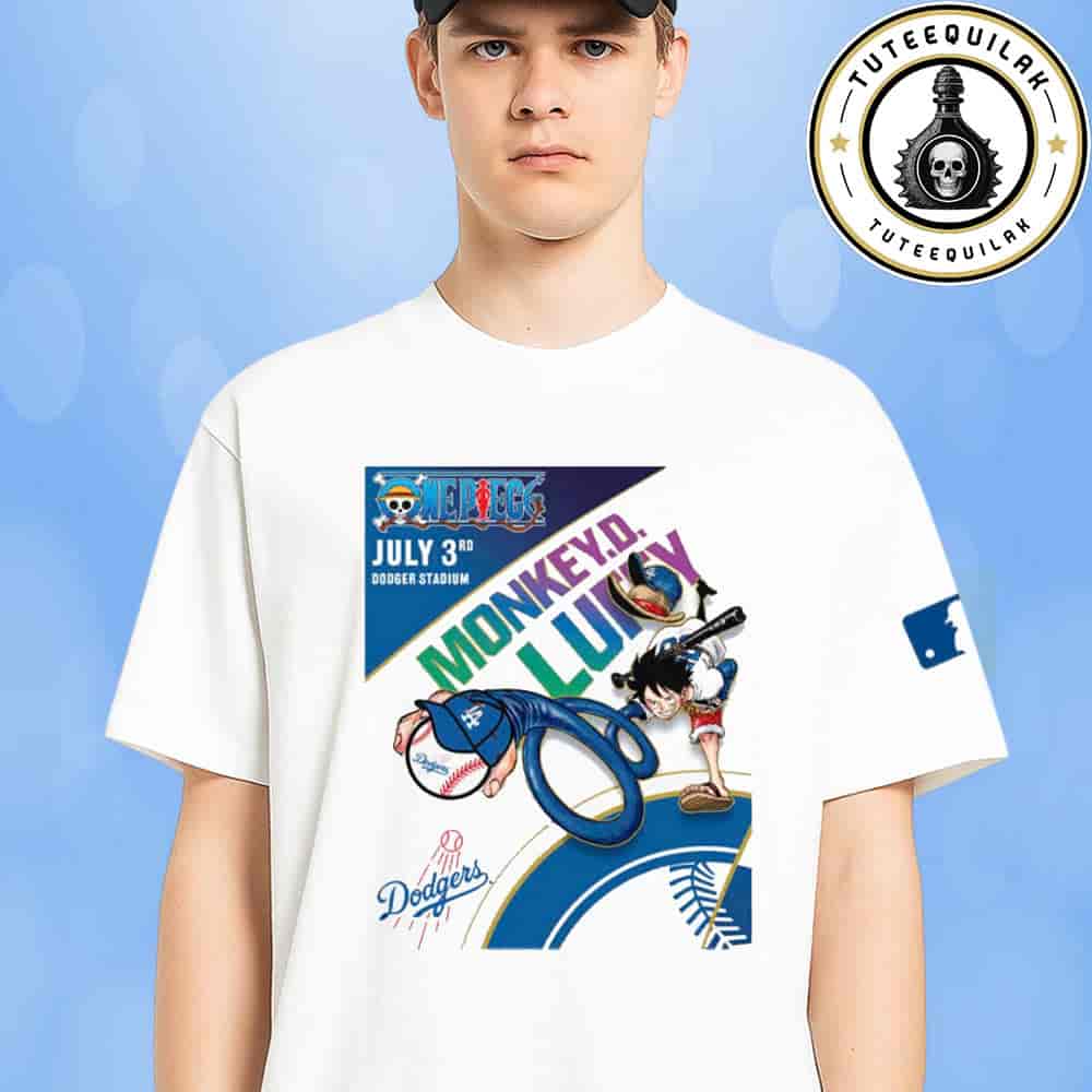 Monkey D Luffy x LA Dodgers Special Edition Tee On July 3rd At Dodger Stadium Merchandise Unisex T-Shirt Monkey D Luffy x LA Dodgers Special Edition Tee On July 3rd At Dodger Stadium Merchandise Unisex T-Shirt