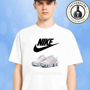 Nike Shox TL Metallic Platinum Pink Foam Sneaker T-Shirt