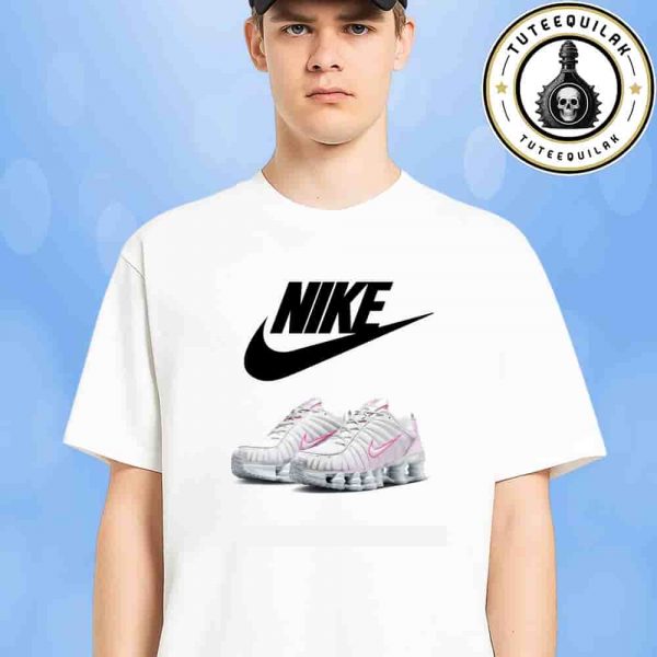 Nike Shox TL Metallic Platinum Pink Foam Sneaker T-Shirt