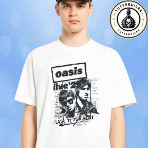 Oasis Live 25 World Tour 2025 Exclusive Tee Rock N Roll Star Merchandise Unisex T-Shirt