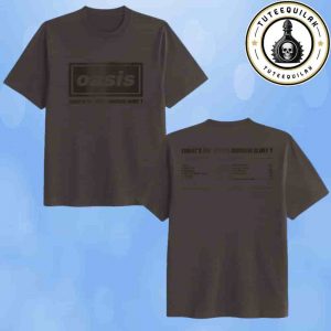 Oasis Live 25 World Tour 2025 What’s The Story Morning Glory Tracklist Album Cover Band Tee Merchandise Two Sided Unisex T-Shirt