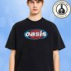Oasis Live 25 World Tour Schedule 2025 Exclusive Tee Oasis Logo Dolar Merchandise Two Sided Unisex T-Shirt