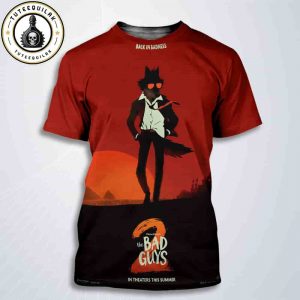 Official Poster For The Bad Guys 2 In Theaters On August 1 2025 Back In Badness All Over Print T-Shirt