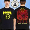 Pantera Cowboys From Hell World Tour 2025 Official Band Photo CFH Concert Dated List Merchandise Two Sided Unisex T-Shirt