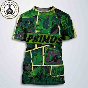 Primus Bridgeport 2025 Onward And Upward Summer Tour On July 22 At Hartford HealthCare Amphitheater All Over Print T-Shirt