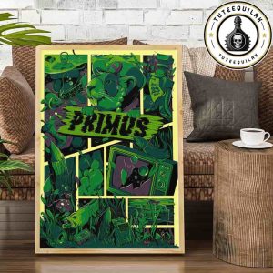 Primus Bridgeport 2025 Onward And Upward Summer Tour On July 22 At Hartford HealthCare Amphitheater Home Decor Poster Canvas