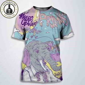 Primus Concert Poster On Ward And Up Ward In Detroit MI On July 16 2025 At Michigan Lottery Amphitheatre at Freedom Hill All Over Print T-Shirt