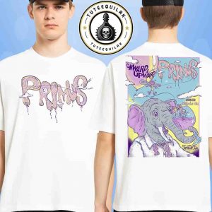 Primus Concert Poster On Ward And Up Ward In Detroit MI On July 16 2025 At Michigan Lottery Amphitheatre at Freedom Hill Merch Two Sided T-Shirt